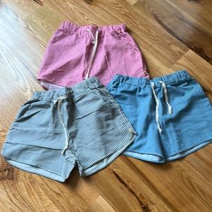 Drawstring Striped Shorts